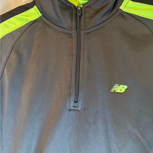 Youth Large New Balance Green/Black Zip Pullover Size L (14-16) - Picture 5 of 8